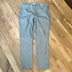 Jessica Simpson green/gray cropped skinny jeans
